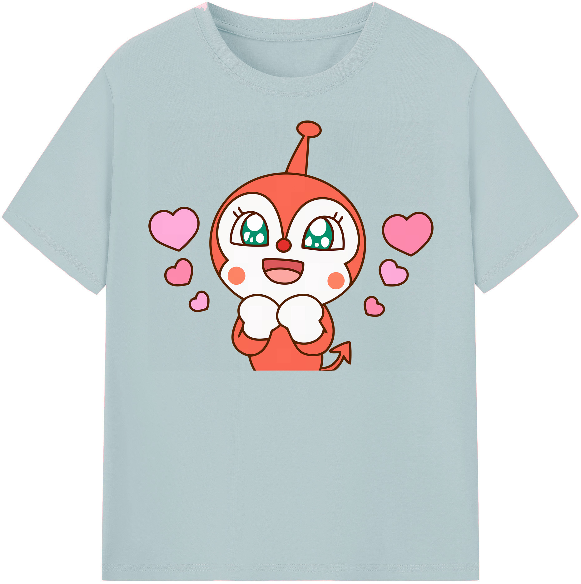 （画像用） アンパンマン Anpanman 綿100％半袖Tシャツ（フロントプリント）